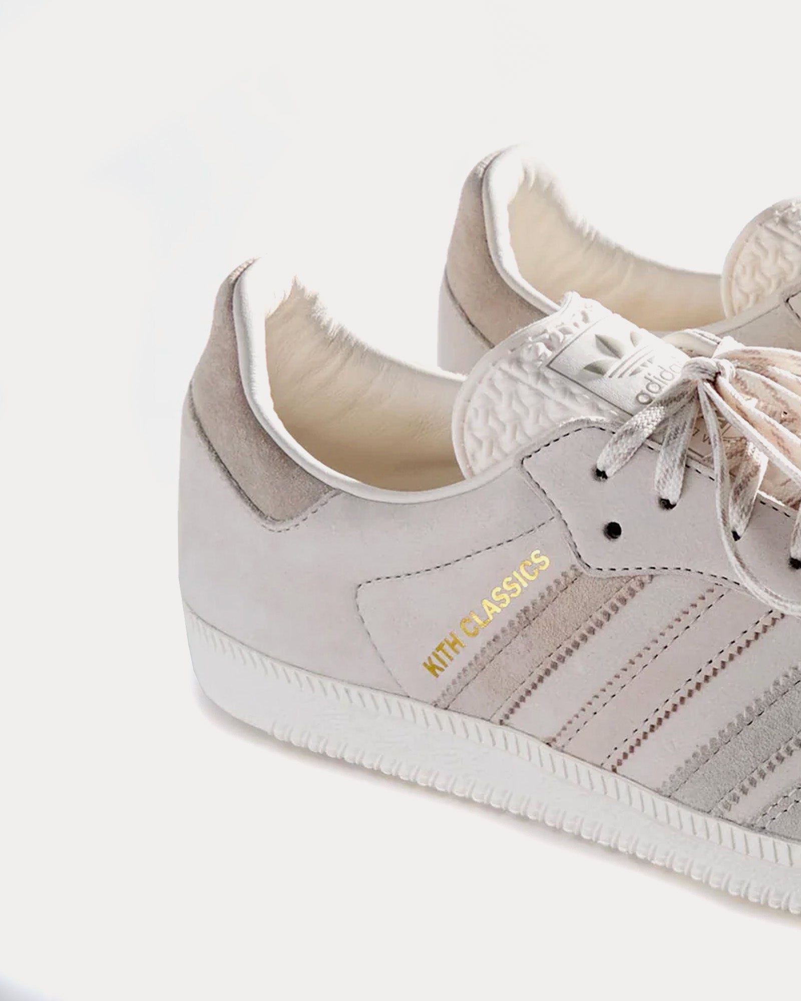 Adidas x Kith Samba White Low Top Sneakers - 2