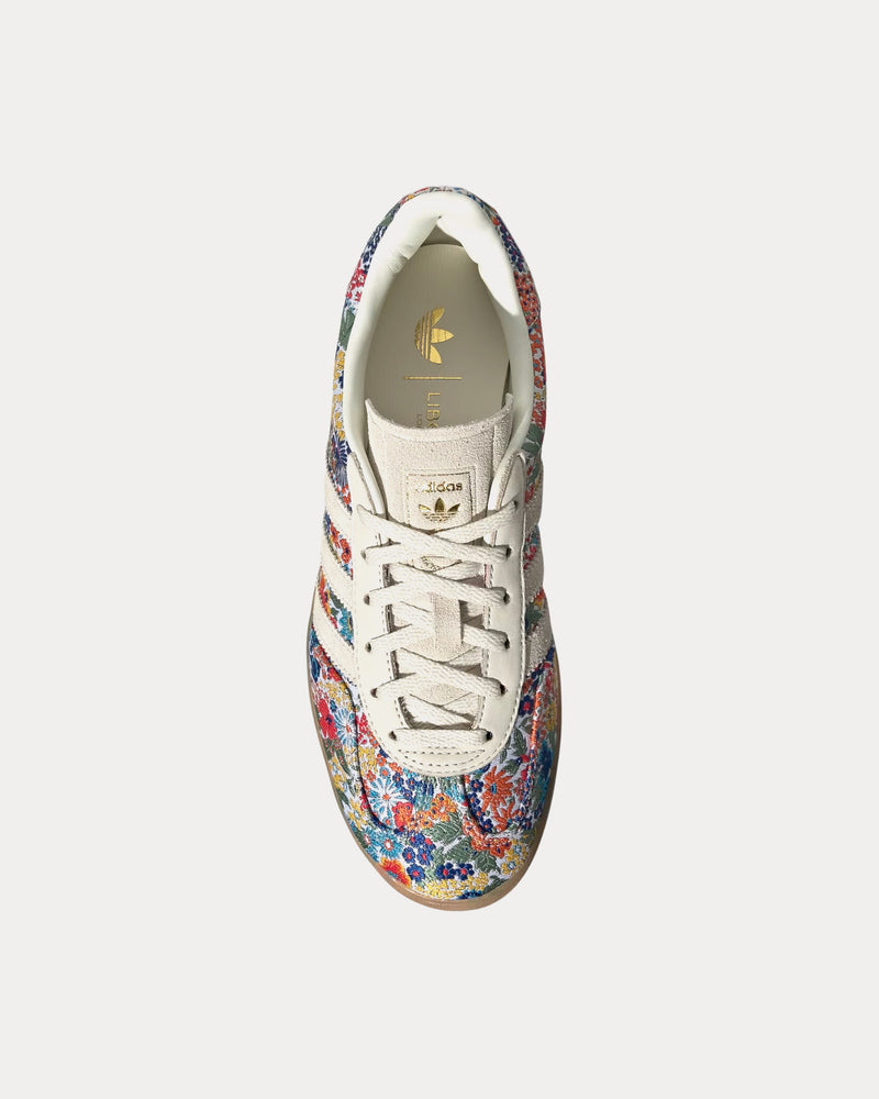 Adidas x Liberty Gazelle Indoor Liberty London Print Off White / Gum / Collegiate Green Low Top Sneakers - 2