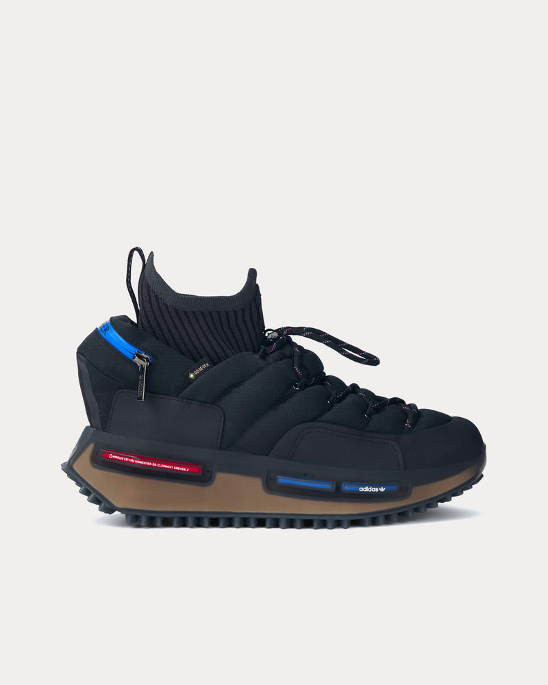 Moncler x Adidas NMD Runner Black High Top Sneakers - 1