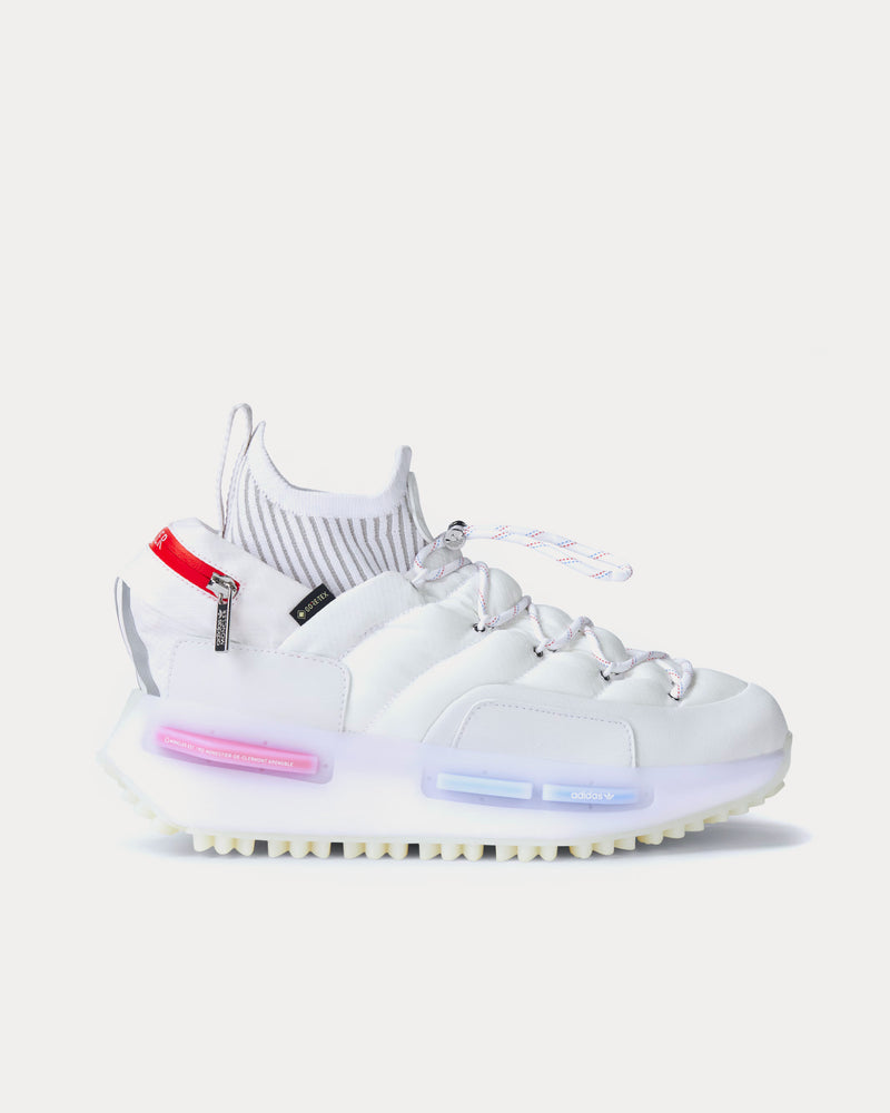 Moncler x Adidas NMD Runner Optical White High Top Sneakers - 1