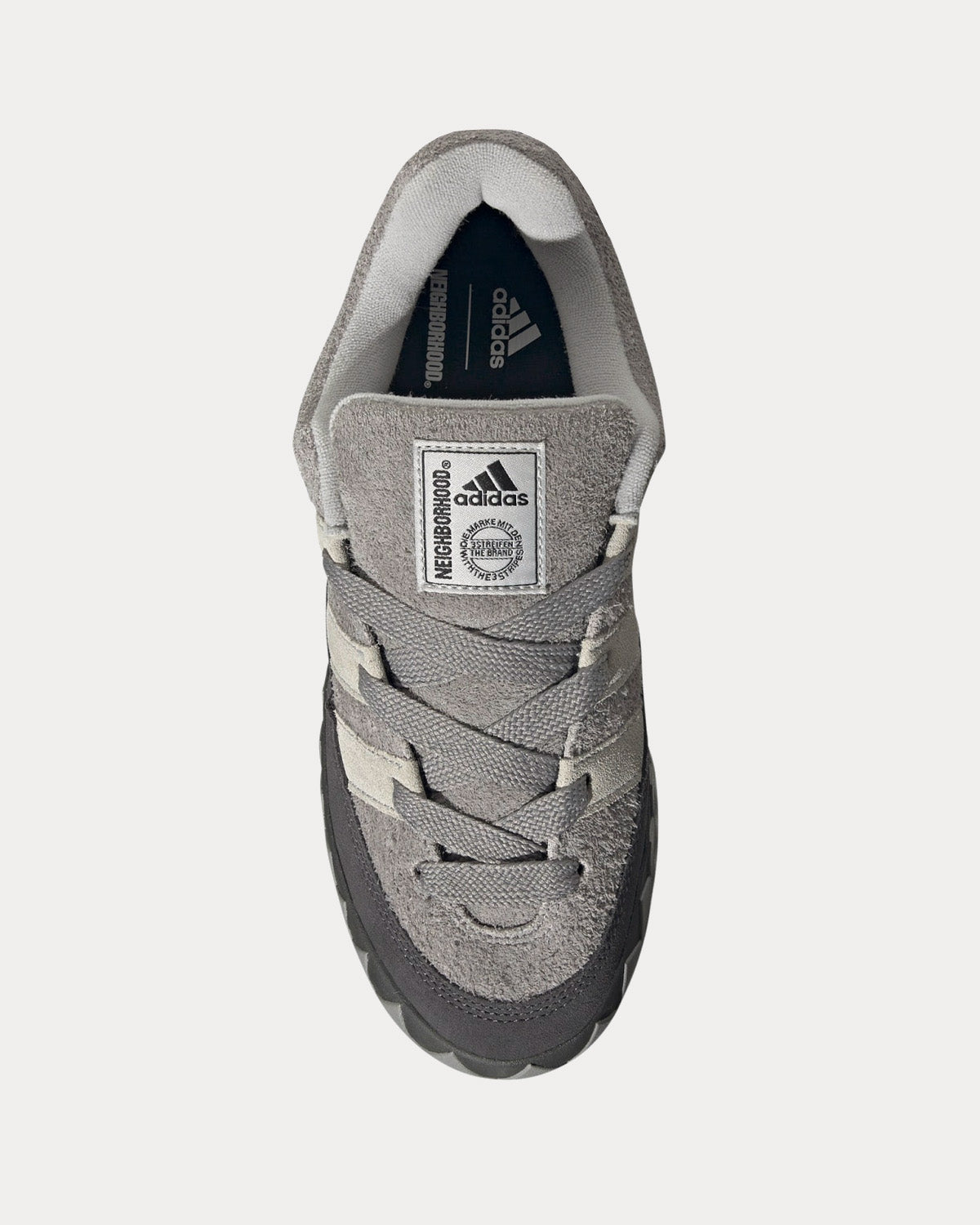 Adidas x Neighborhood Adimatic Charcoal Solid Grey / Stone / Dgh Solid Grey  Low Top Sneakers - Sneak in Peace