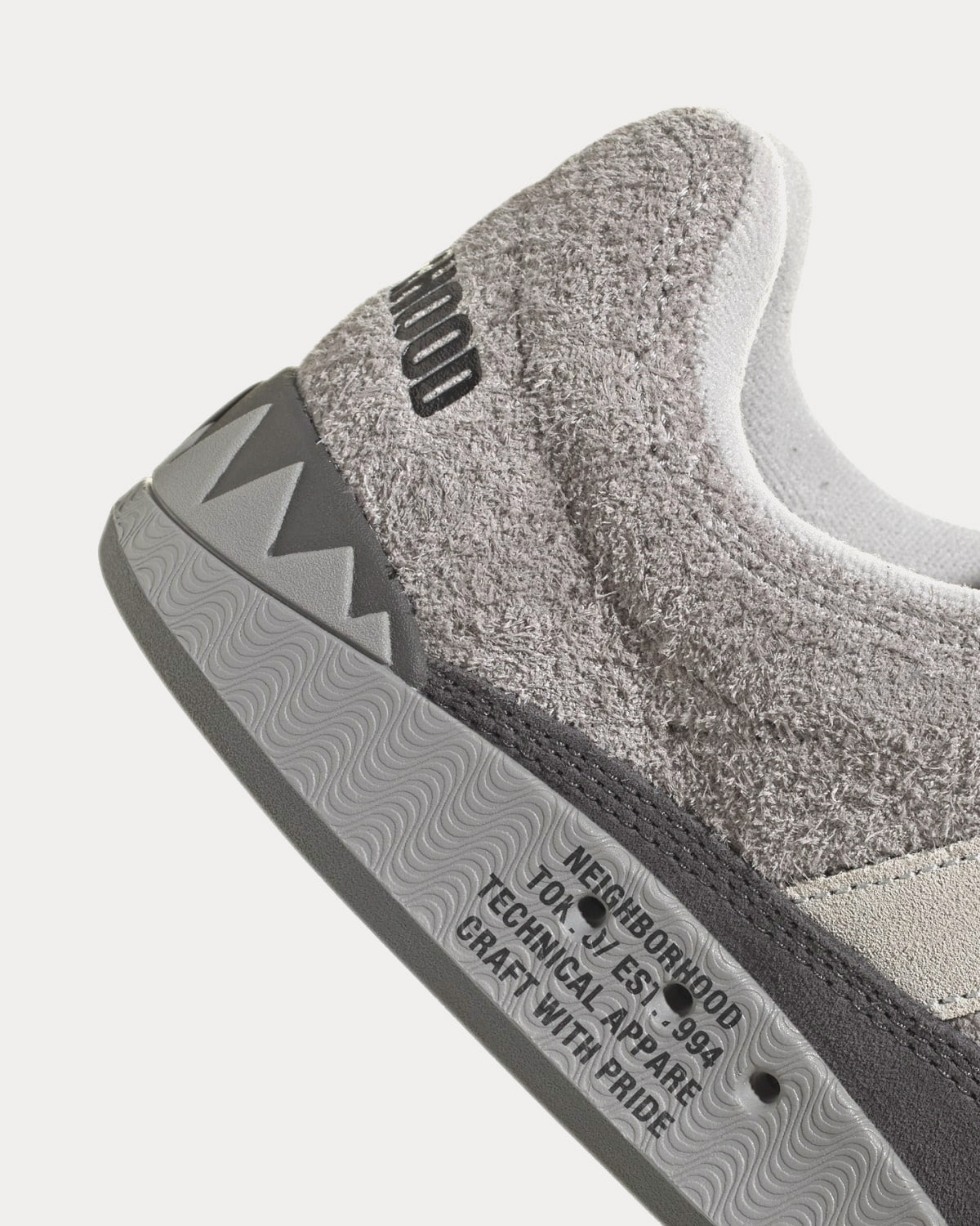 Adidas x Neighborhood Adimatic Charcoal Solid Grey / Stone / Dgh Solid Grey  Low Top Sneakers - Sneak in Peace