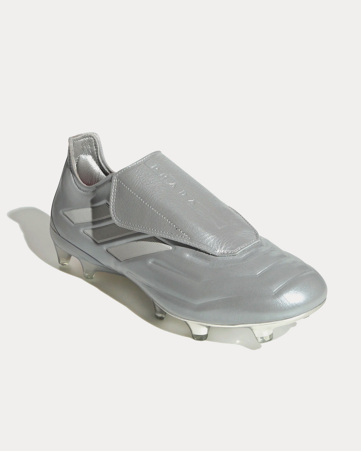 Adidas x Prada Copa Pure Luxury.1 Firm Ground Silver Metallic / Clear Grey / Red Football Boots - 3