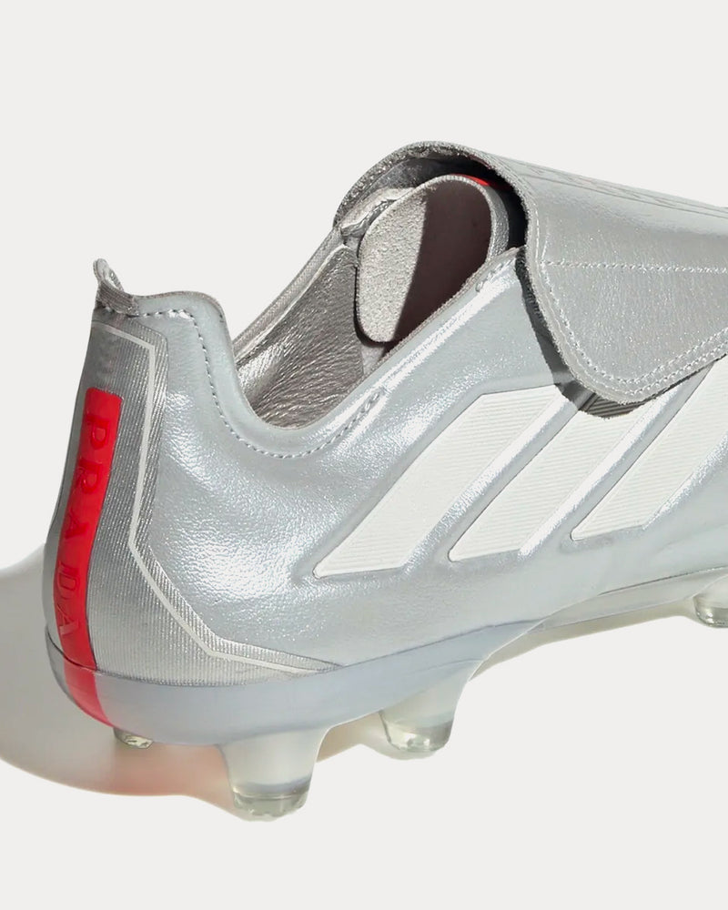 Adidas x Prada Copa Pure Luxury.1 Firm Ground Silver Metallic / Clear Grey / Red Football Boots - 4