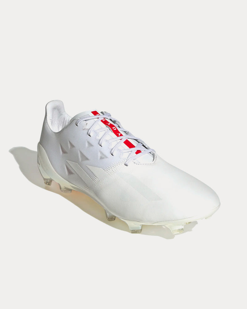 Adidas x Prada X Crazyfast Luxury.1 Firm Ground Silver Metallic / Clear Grey / Red Football Boots - 3