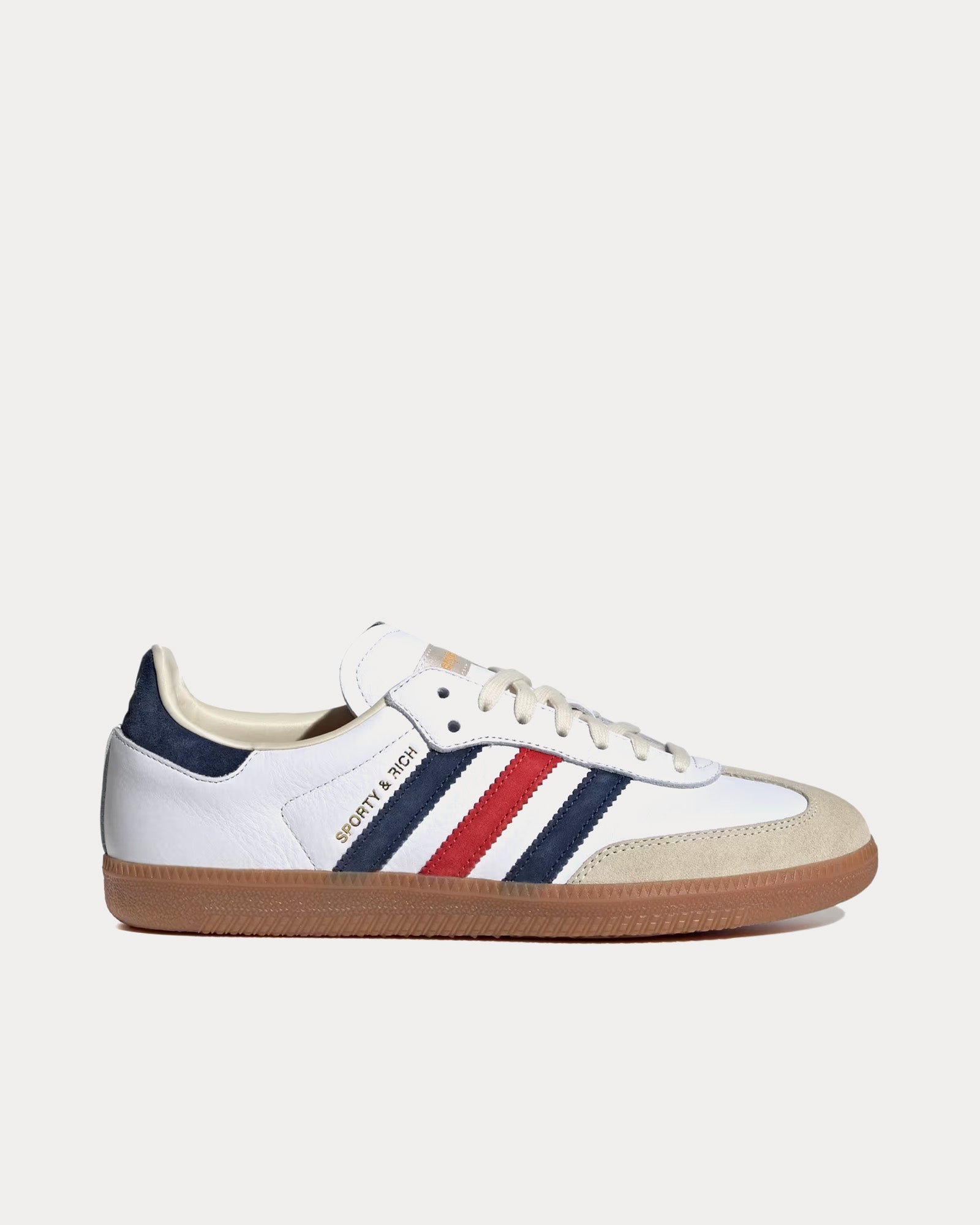 Adidas x Sporty & Rich Samba OG Cloud White / Night Indigo / Collegiate Red Low Top Sneakers - 1