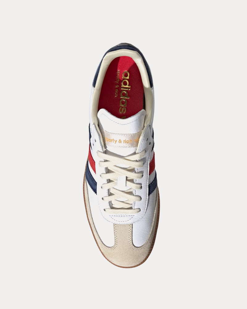 Adidas x Sporty & Rich Samba OG Cloud White / Night Indigo / Collegiate Red Low Top Sneakers - 2