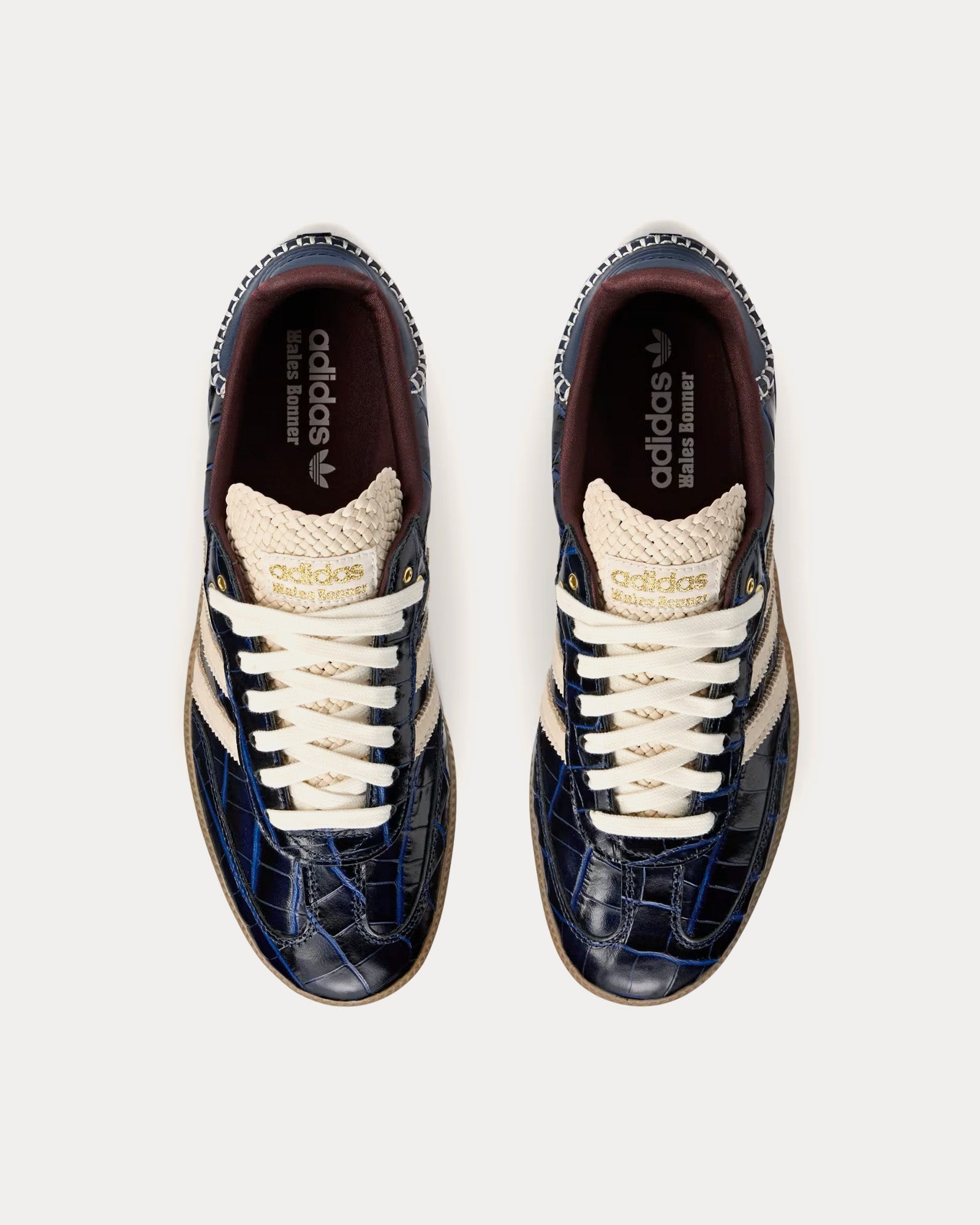 Adidas x Wales Bonner Samba Collegiate Navy / Wonder White / Night Red Low Top Sneakers - 2