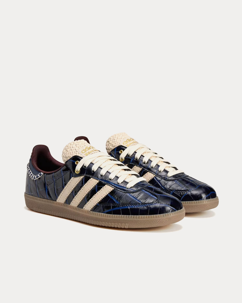 Adidas x Wales Bonner Samba Collegiate Navy / Wonder White / Night Red Low Top Sneakers - 3