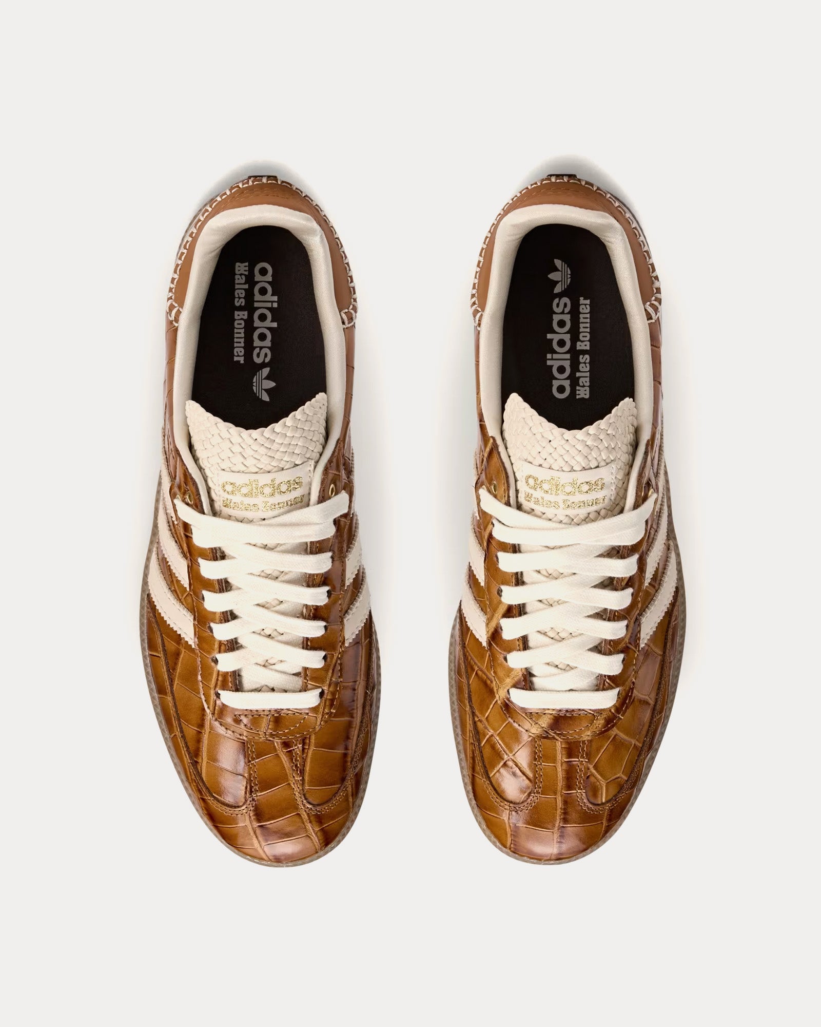 Adidas x Wales Bonner Samba Supplier Colour / Wonder White / Night Brown Low Top Sneakers - 2