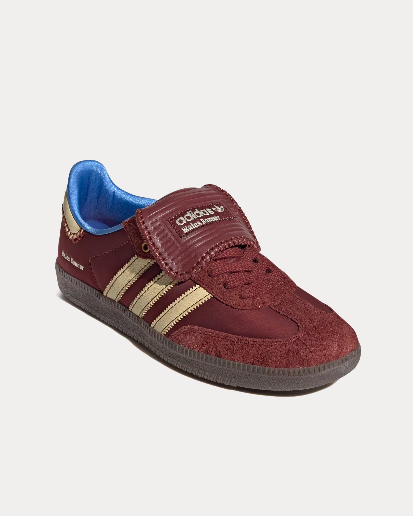 Adidas x Wales Bonner Samba Nylon Fox Brown / Sandy Beige / Lucky Blue Low Top Sneakers - 3