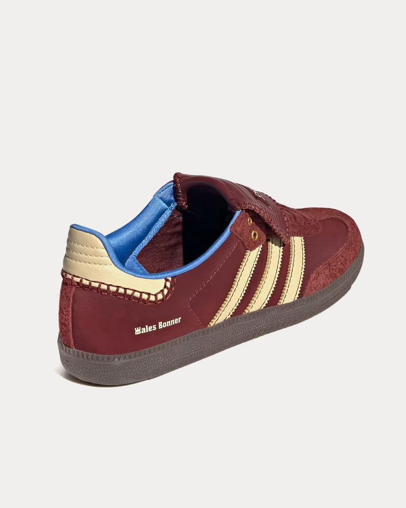 Adidas x Wales Bonner Samba Nylon Fox Brown / Sandy Beige / Lucky Blue Low Top Sneakers - 4