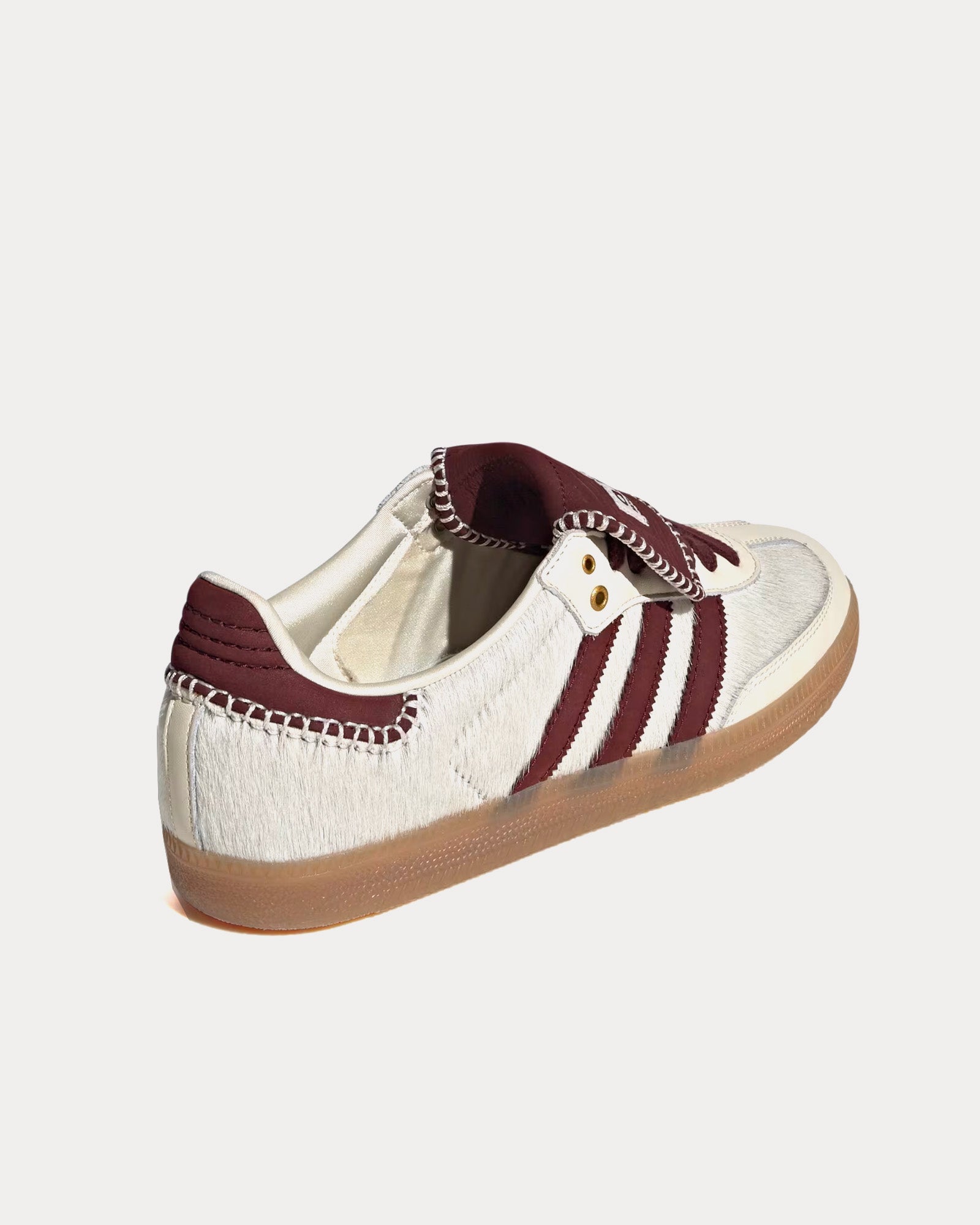 Adidas x Wales Bonner Samba Pony Tonal Cream White / Mystery Brown / Cream White Low Top Sneakers - 4