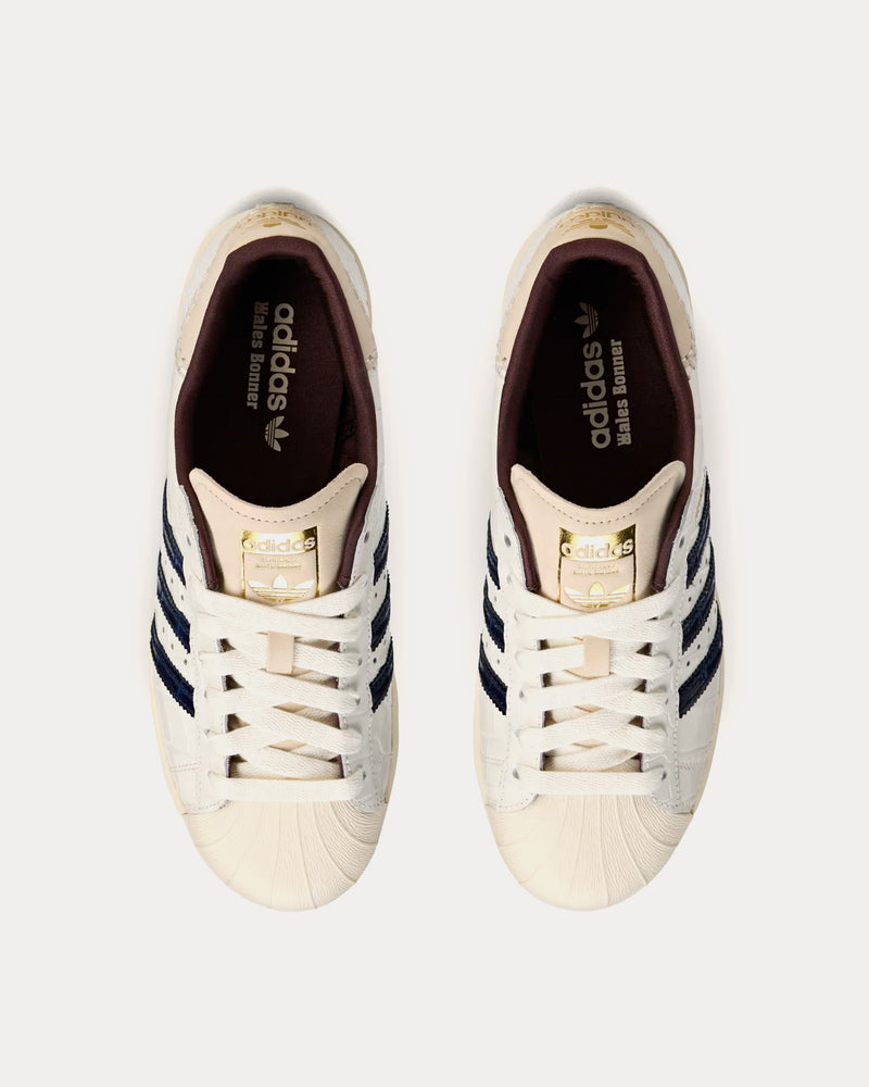 Adidas x Wales Bonner Superstar Wonder White / Collegiate Navy / Night Red Low Top Sneakers - 2