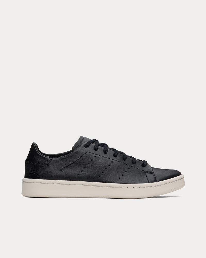 Y-3 Stan Smith Leather Talc / Talc / Black Low Top Sneakers - 1