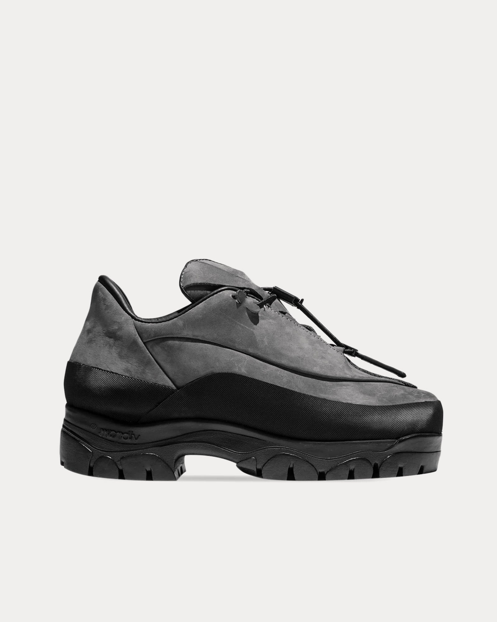 Akme RND N01 Memorabilia Charcoal Grey Low Top Sneakers - Sneak in 