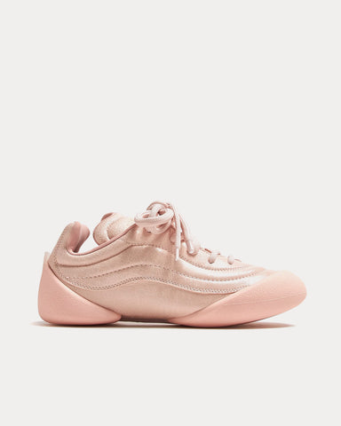 Alexander McQueen Flexion Crackled Leather Pink Low Top Sneakers