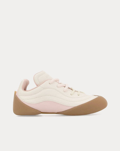 Alexander McQueen Flexion Leather Off-White / Pink Low Top Sneakers