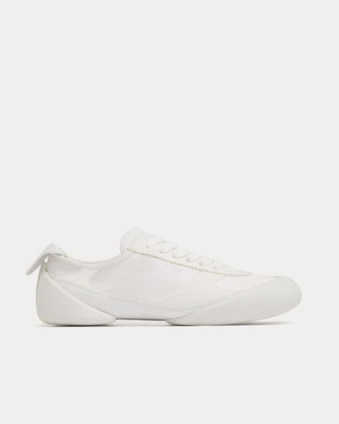 Alexander McQueen Flexion Leather & Rubber White Low Top Sneakers