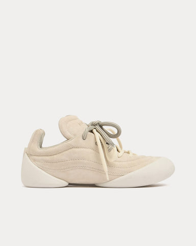 Alexander McQueen Flexion Suede Beige Low Top Sneakers