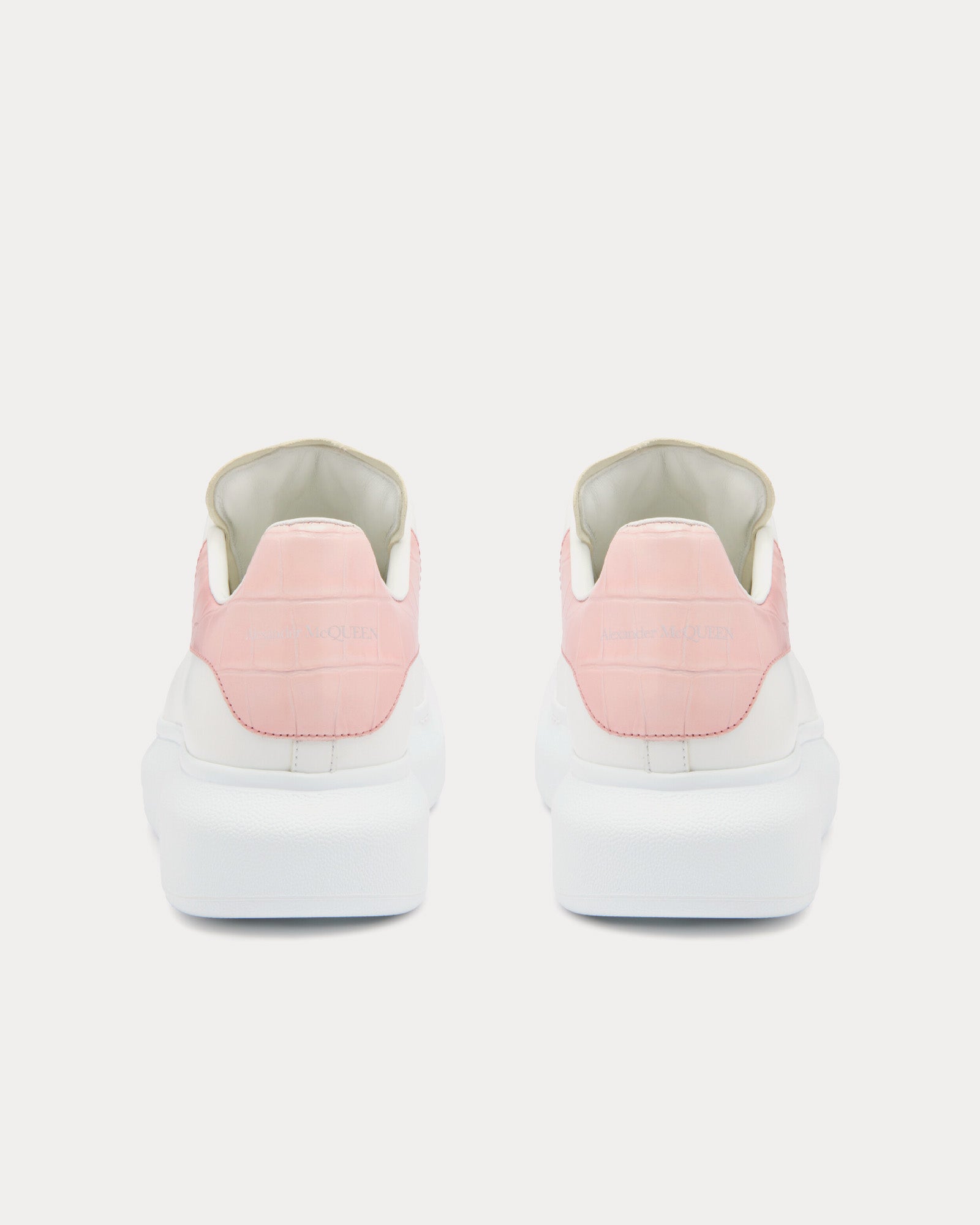 Alexander McQueen Oversized with Croc Heel White / Clay Low Top Sneakers - 3