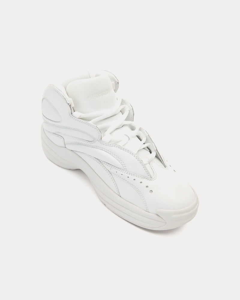 Alexander Wang AW Hoop Leather White High Top Sneakers - 3