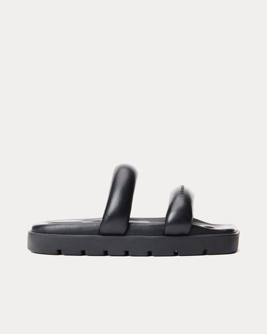 Alexander Wang Jay Flatform Leather Black Sandals