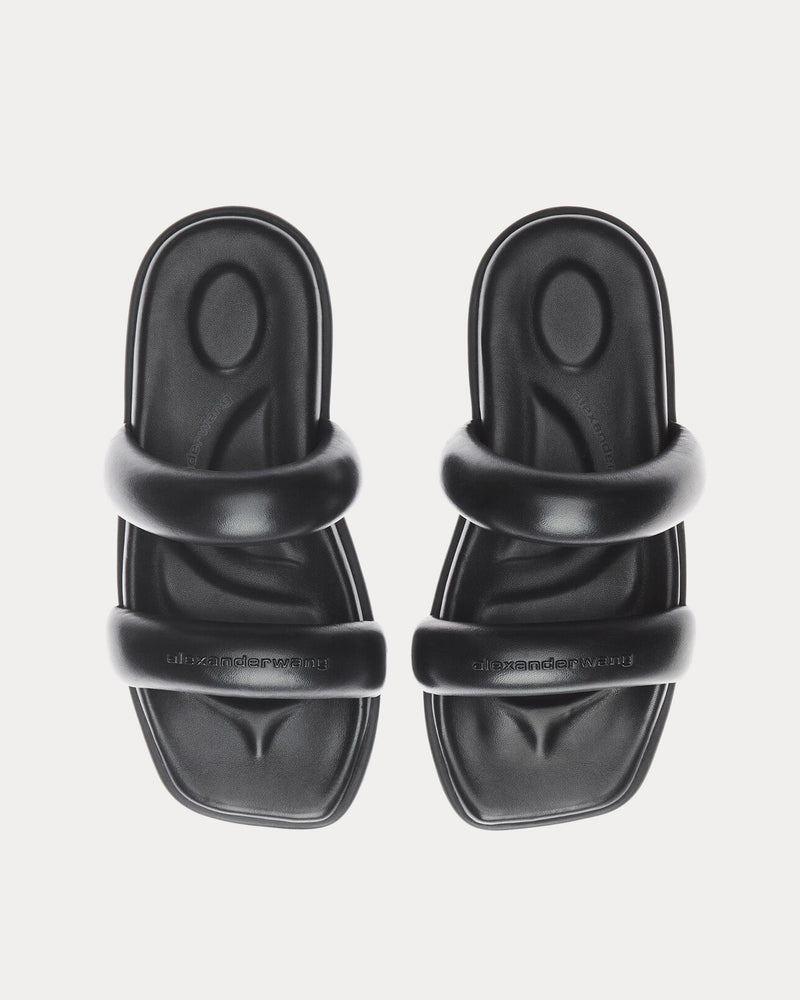 Alexander Wang Jay Flatform Leather Black Sandals - 2