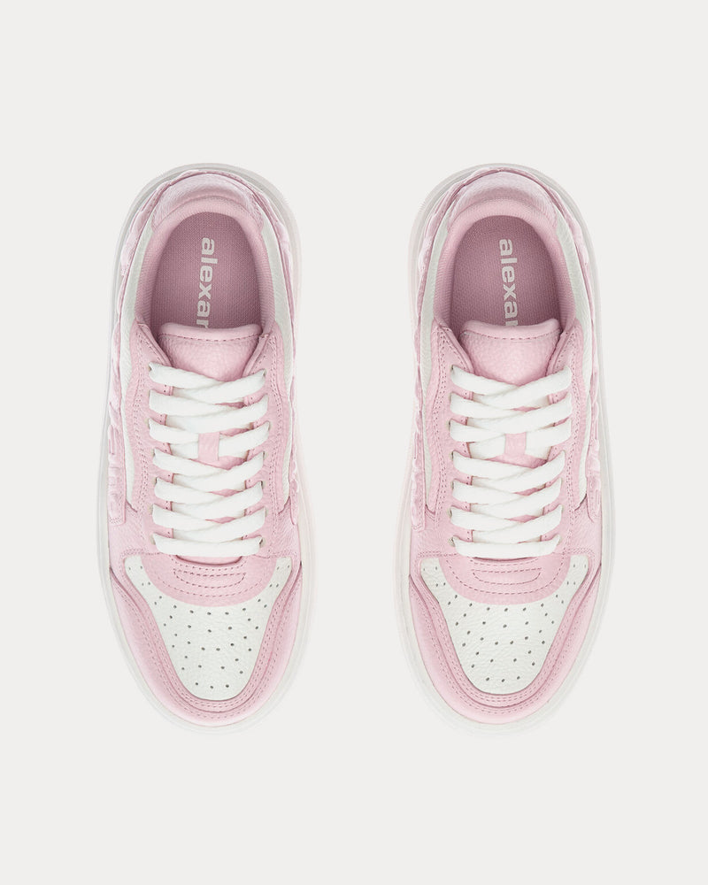 Alexander Wang Puff Pebble Leather with Logo Pink Low Top Sneakers - 2