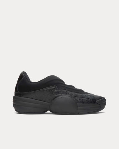 Alexander Wang AW Hoop Pebble Leather Black Slip On Sneakers