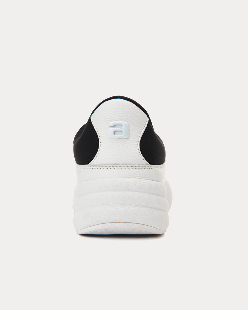 Alexander Wang AW Hoop Pebble Leather White / Black Slip On Sneakers - 3