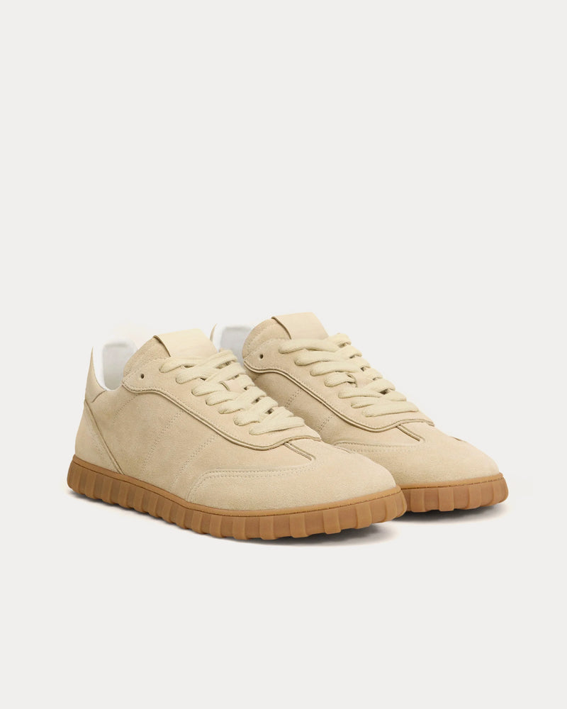 Ami Paris Step Leather Butter Low Top Sneakers - 3