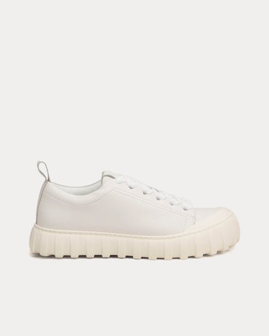 Ami Paris Tempo Smooth Leather White Low Top Sneakers