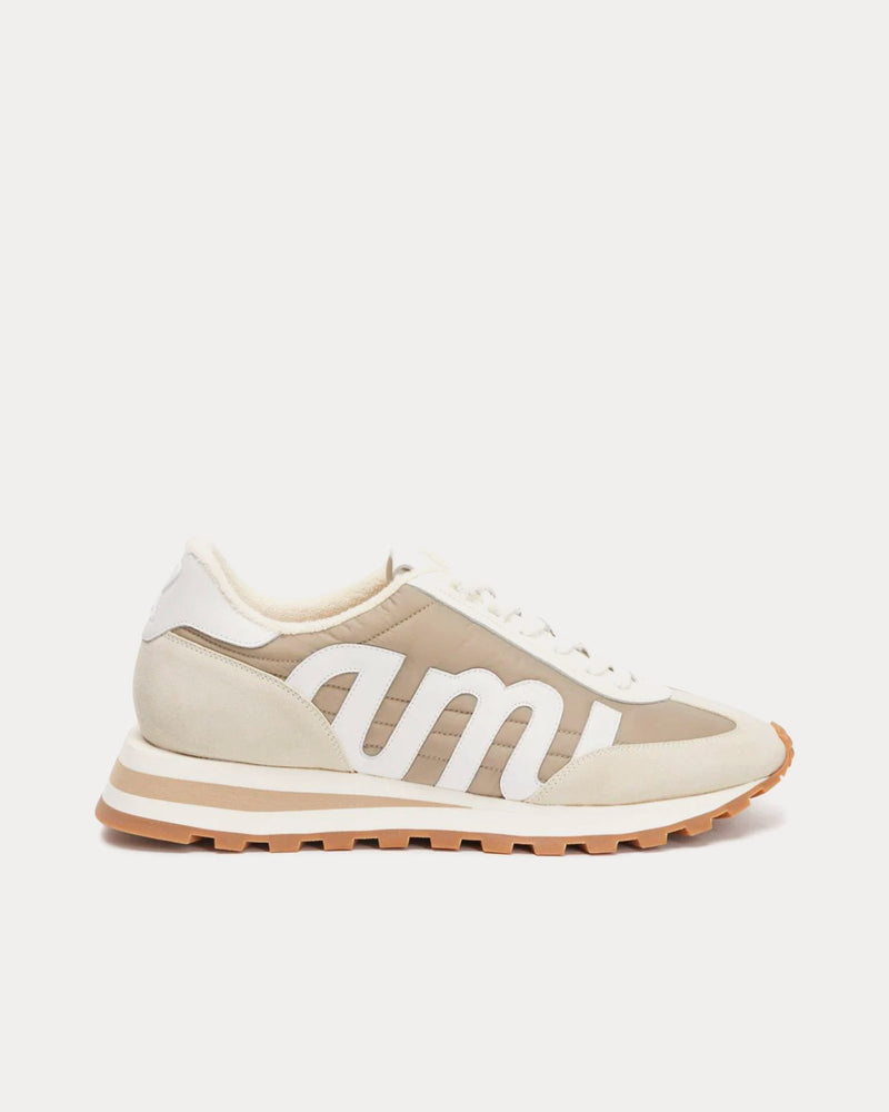 Ami Paris Ami Rush Beige / White Low Top Sneakers - 1