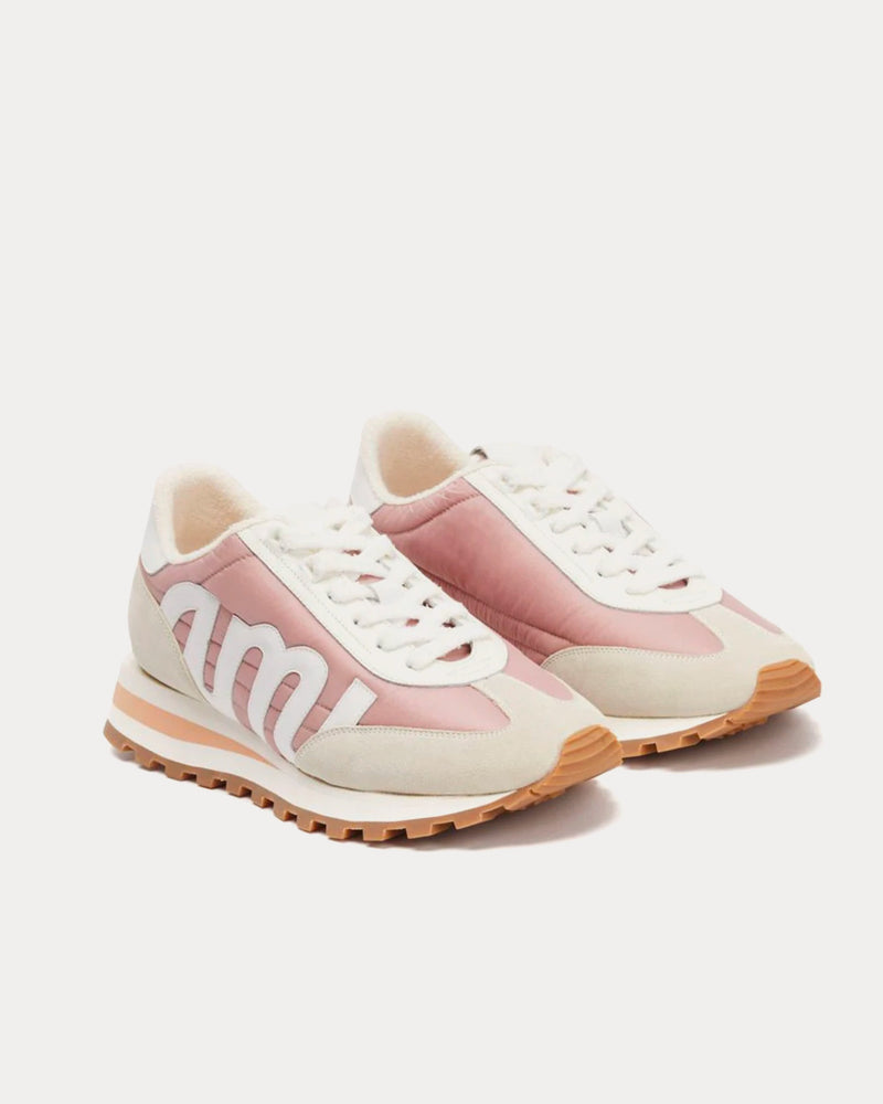 AMI Ami Rush Pink / Light Beige Low Top Sneakers - 2