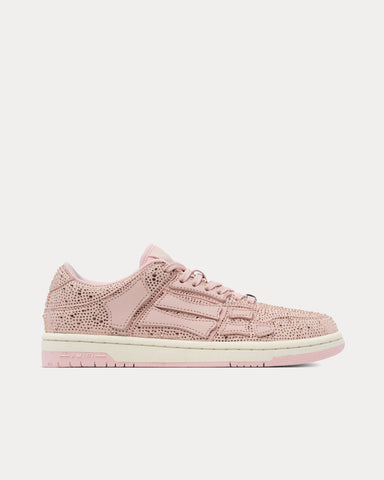 AMIRI Crystal Skel-Top Pink Low Top Sneakers