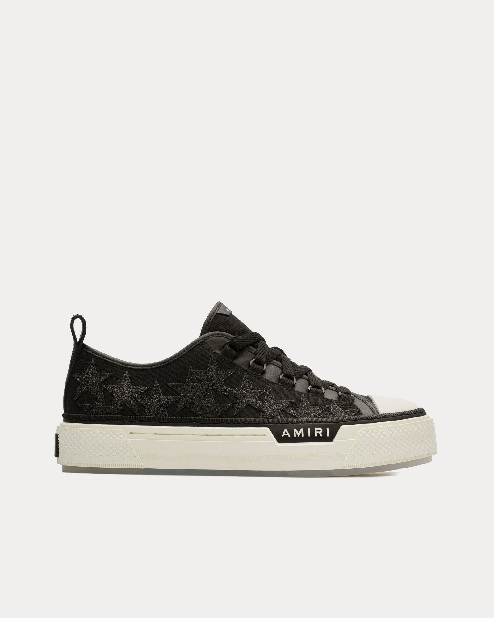 AMIRI Stars Court Glitter Black Low Top Sneakers - 1