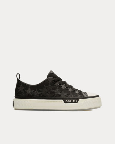 AMIRI Stars Court Glitter Black Low Top Sneakers