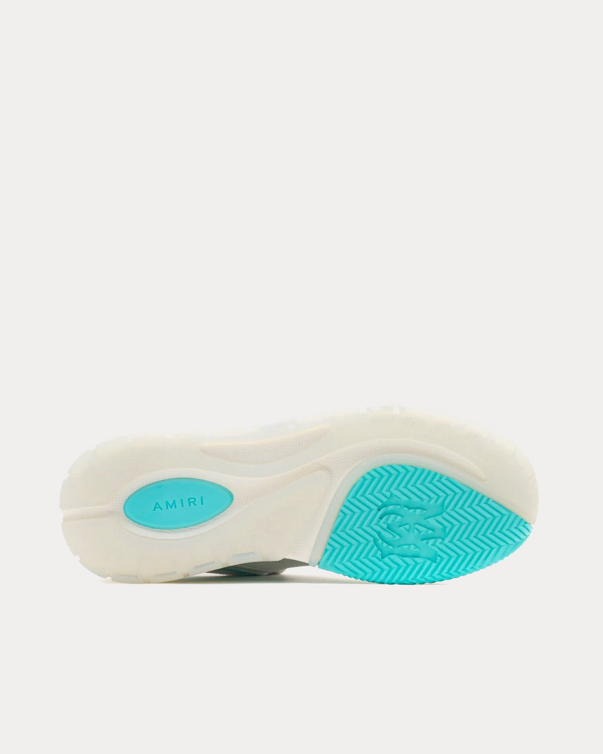 AMIRI MA-1 White / Aqua Low Top Sneakers - 4