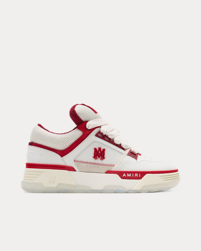 AMIRI MA-1 White / Red Low Top Sneakers - 1