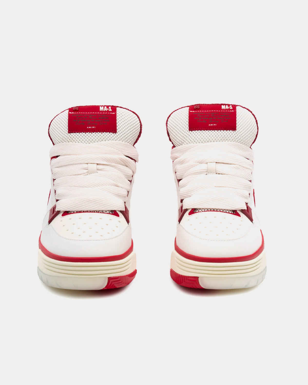 AMIRI MA-1 White / Red Low Top Sneakers - 2