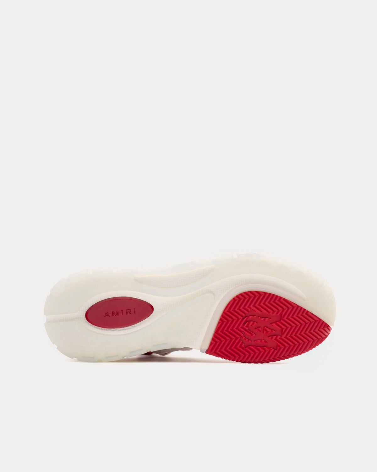 AMIRI MA-1 White / Red Low Top Sneakers - 4