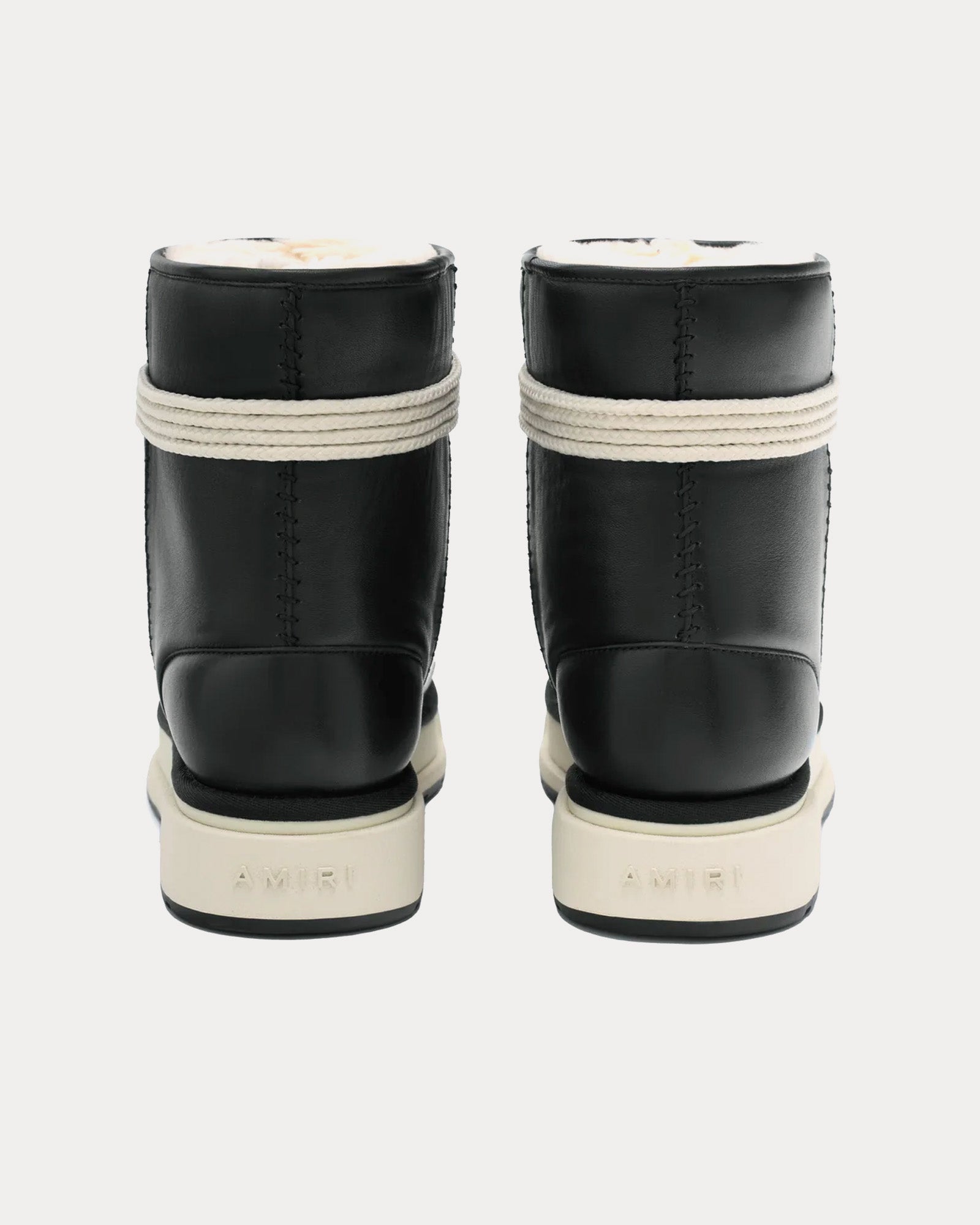 AMIRI Malibu Hi Leather Black Boots - 3