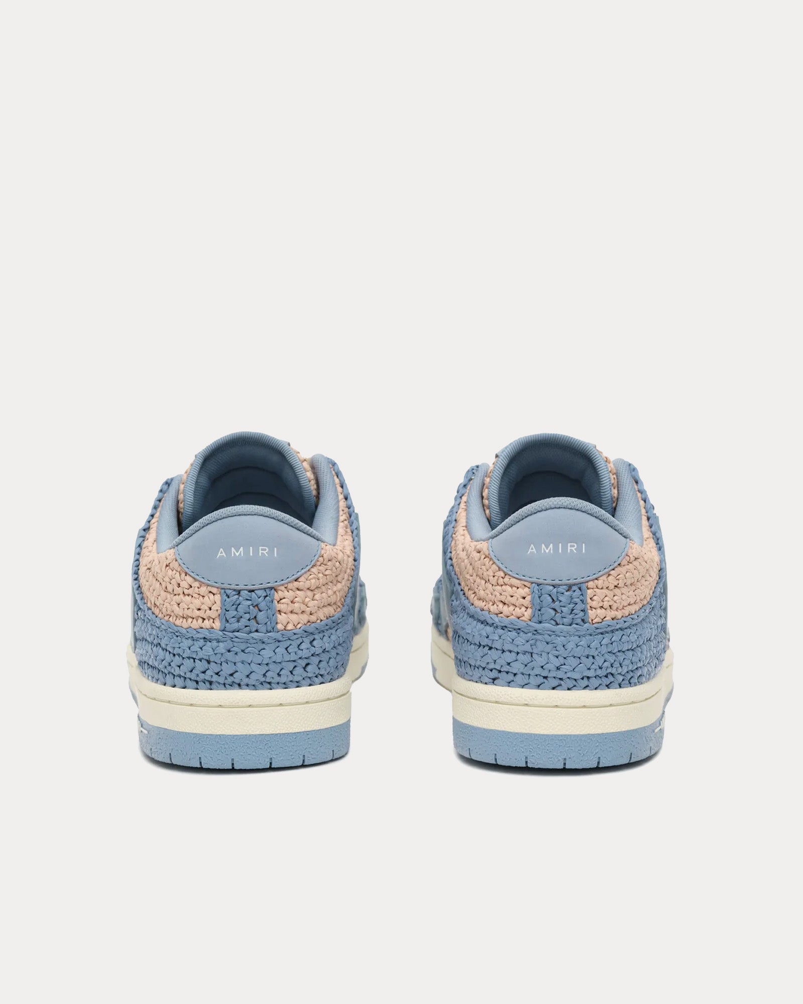 AMIRI Skel-Top Raffia Blue Low Top Sneakers - 3