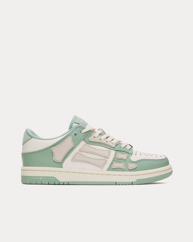 AMIRI Skel-Top Leather Mint Green / White Low Top Sneakers