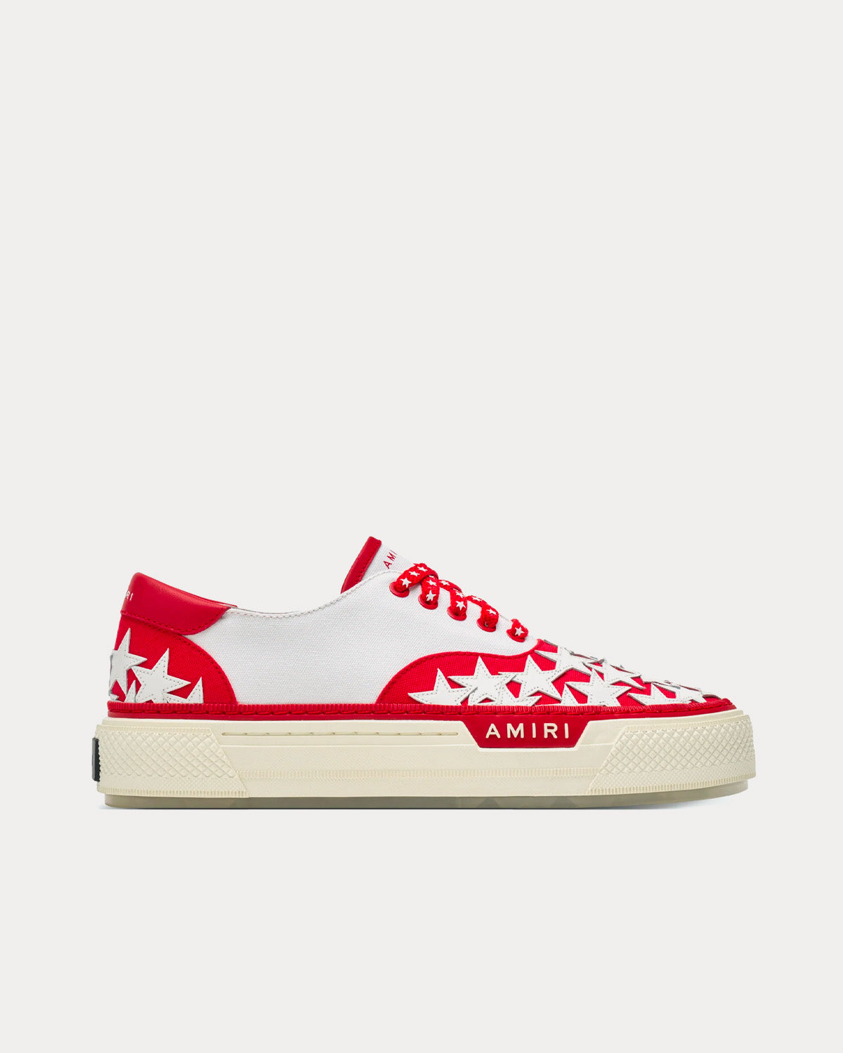 AMIRI Court White / Red Low Top Sneakers - 1