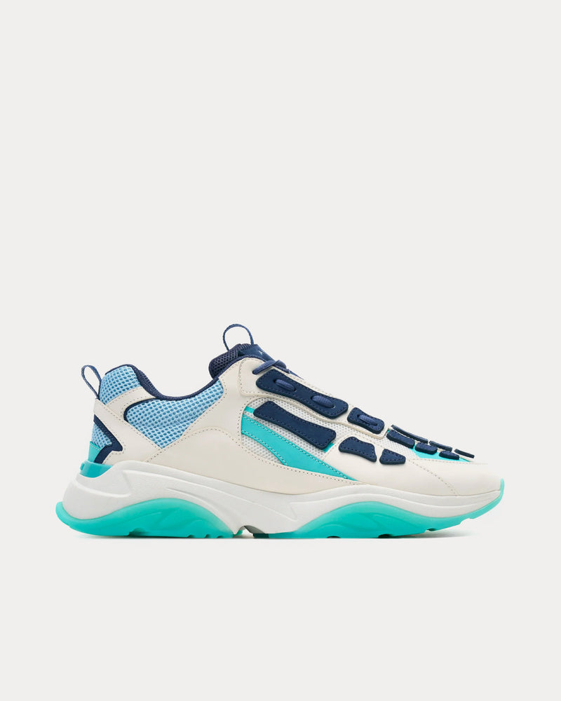 AMIRI Bone Runner Baby Blue / Off-White Low Top Sneakers - 1