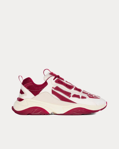 AMIRI Bone Runner Red / White Low Top Sneakers