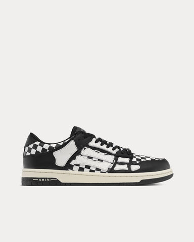 AMIRI Checkered Skel-Top Black / White Low Top Sneakers