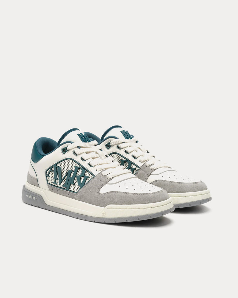 AMIRI Classic Deep Teal / Grey / White Low Top Sneakers - 2